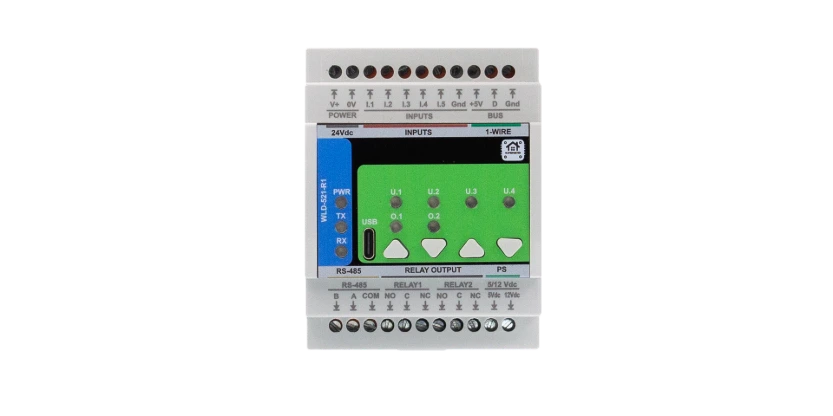 [HM-WLD-521-R1] HomeMaster WLD-521-R1 — Water Leak Detector & Flow Meter, Modbus