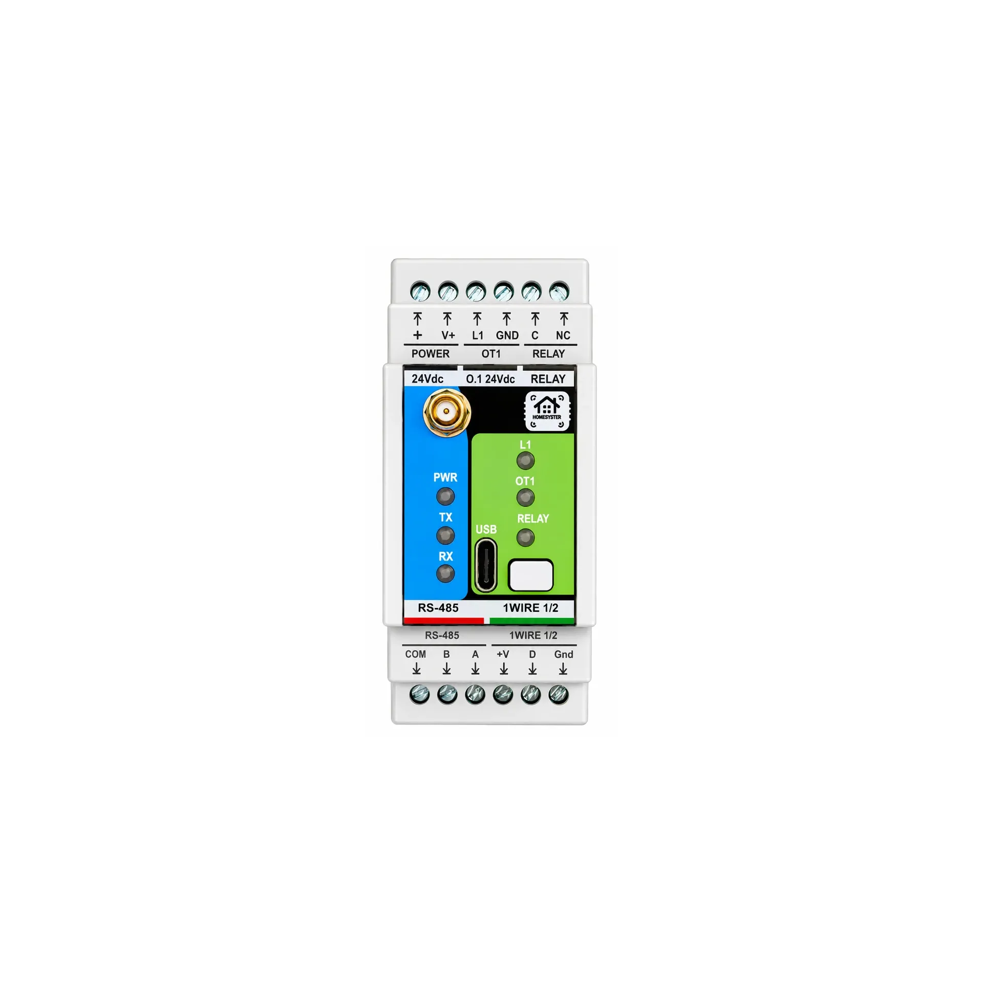[HM-MICROPLC] HomeMaster MicroPLC — ESP32 DIN-Rail Controller, Modbus, ESPHome