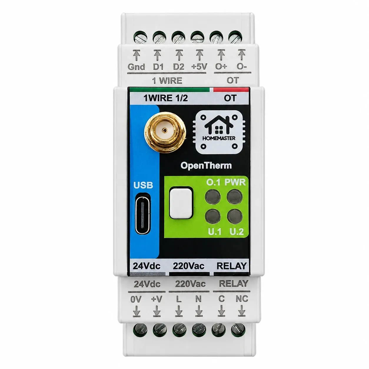 HomeMaster OpenTherm Gateway — ESPHome Smart Boiler Control